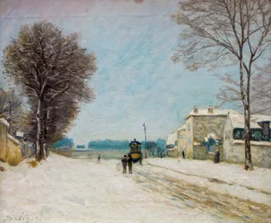En hiver, effet de neige au Palais des Beaux-Arts de Lille